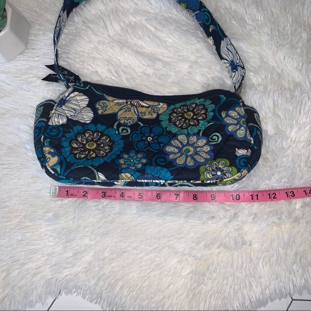 Vera Bradley Small Blue Floral Purse - Picture 4 of 6